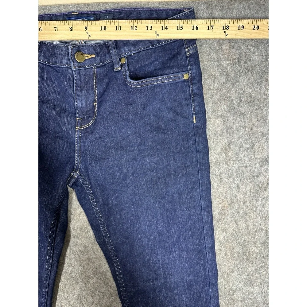 Patagonia Jeans Womens 28 Dark Wash Organic Stretch Slim Fit Outdoor Blue Denim